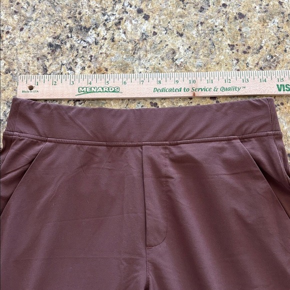 Athleta Brooklyn Ankle Pants Brown size 6 Tall 31" inseam - Picture 7 of 8